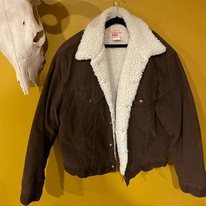 Vtg. Levi’s Sherpa Corduroy Trucker Jacket